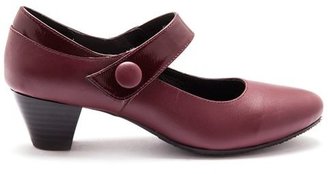 La Redoute PEDICONFORT Leather Mary Janes with Touch 'n' Close Tab