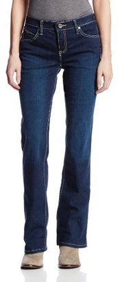 Wrangler Women's Ultimate Riding Baby Booty Up Technology Dark Zig Zag with Jean