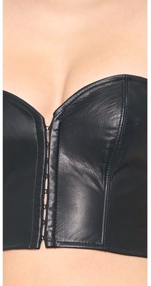 Kiki de Montparnasse Leather Strapless Top