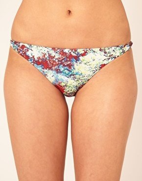 Hurley Abalone Print Loop Bikini Bottom - multi