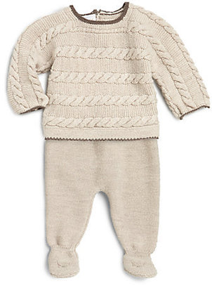 Infant's Two-Piece Wool Sweater & Leggings Set