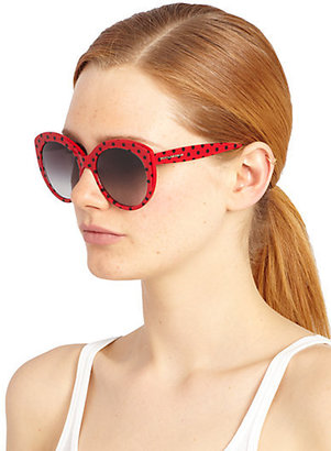 Dolce & Gabbana Spotted Round Sunglasses