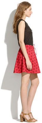 Madewell Turntable Skirt in Redleaf Paisley
