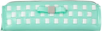 Ted Baker Green bow weave pencil case