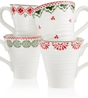 Portmeirion Sophie Conran Christmas Set of 4 Mugs