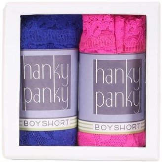 Hanky Panky Pack Of 2 Lace Boyshorts