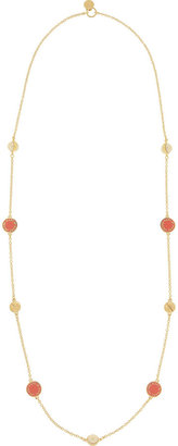 Marc by Marc Jacobs Long Medley gold-tone, faux pearl and enamel necklace