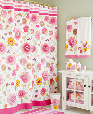 Lenox CLOSEOUT! Bath Accessories, Floral Fusion Shower Curtain