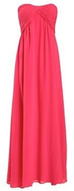 Alice & You Pink ruched bandeau maxi dress