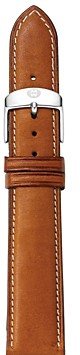 Michele Saddle Leather Watch Strap, 16-18mm