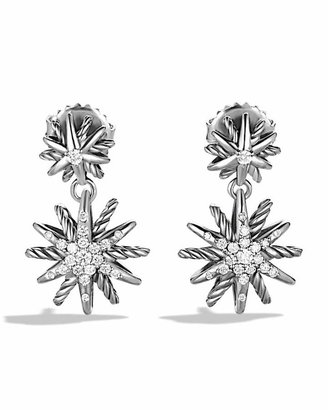 David Yurman Starburst Double-Drop Earrings with Diamonds