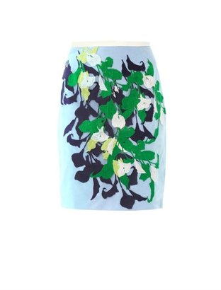 Peter Pilotto Lea lily embroidered pencil skirt