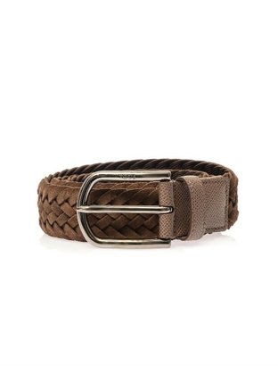 Tod's Suede woven belt