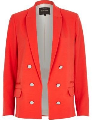 River Island Bright red relaxed fit blazer