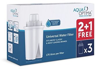 Aqua Optima RUF302 Universal Water Filter, 3 pack