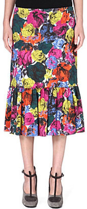 Dries Van Noten Sandrina floral-print skirt