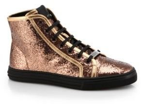 Gucci Cali Glitter High-Top Sneakers