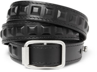 Balenciaga Studded Leather Wrap Bracelet