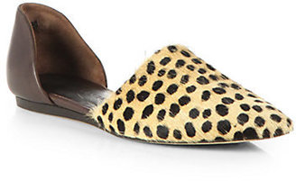Jenni Kayne Cheetah-Print Calf Hair & Leather d'Orsay Flats
