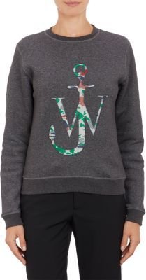 J.W.Anderson JW" Anchor Logo Embroidered Sweatshirt