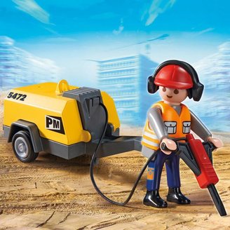 Playmobil Construction worker with jack hammer