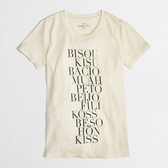 J.Crew Factory Factory kisses collector tee