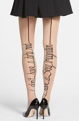 Pretty Polly Writing Detail Back Seam Tights