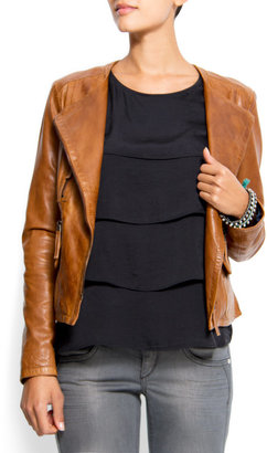 MANGO Leather jacket