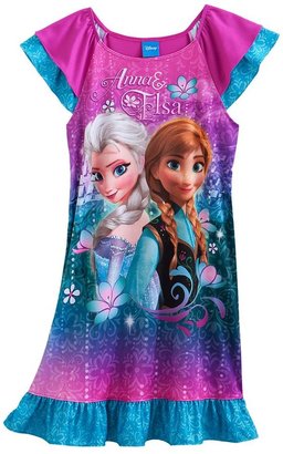 Disney frozen anna & elsa nightgown - girls