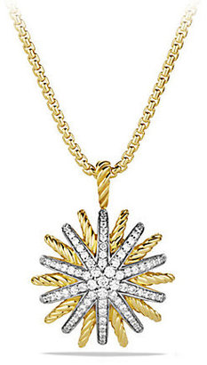 David Yurman Starburst Medium Pendant with Diamonds on Chain