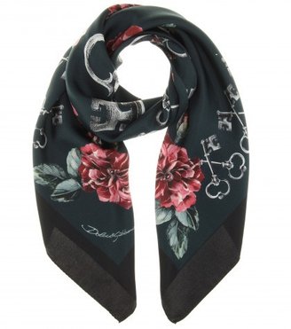 Dolce & Gabbana Printed Silk Scarf