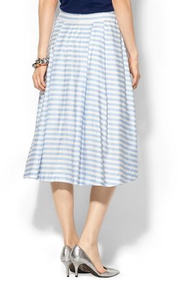 JOA Stripe Midi Skirt
