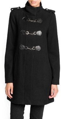 MANGO Outlet Wool-Blend Military Style Coat