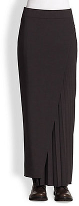 Brunello Cucinelli Side-Pleat Maxi Skirt