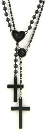 Wildfox Couture Matte Black Rosary Set