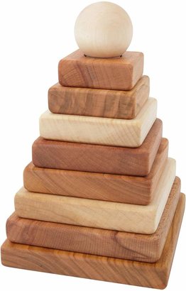 story. Wooden Natural Wooden Pyramid