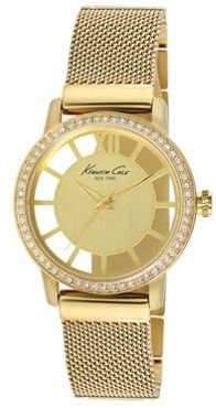 Kenneth Cole Ladies yellow gold plated analogue watch