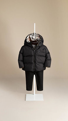 Burberry Check-Lined Puffer Jacket