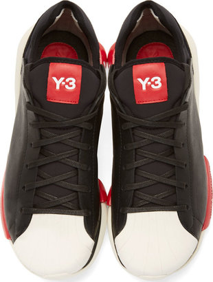 Y-3 Black & White Qasa Shell Sneakers