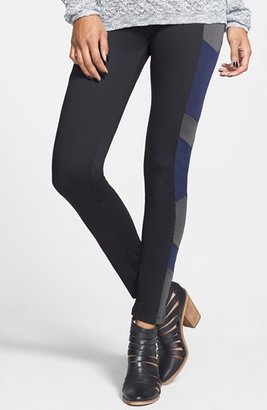Lily White Colorblock Leggings (Juniors) (Online Only)