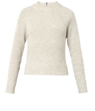 YMC Ribbed-knit wool sweater