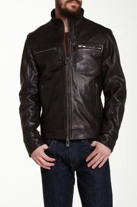 Rogue Wire Collar Leather Jacket