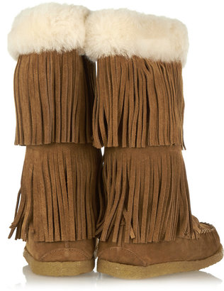 Eastland Finds + Biloxi 1955 shearling-lined suede boots