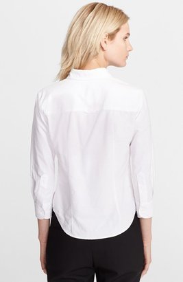 Band Of Outsiders Crop Sleeve Oxford Shirt