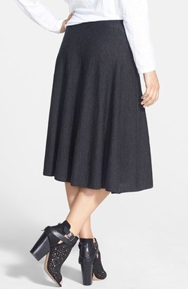 Eileen Fisher Merino Jersey Flared Skirt (Regular & Petite)