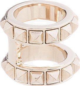 Valentino Platinum Double Band Ring