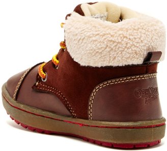 Osh Kosh OshKosh Cap Toe Faux Fur Trimmed Boot (Toddler & Little Kid)