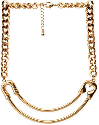 Forever 21 Edgy Saftey Pin Necklace