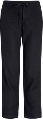 Next Linen Blend Cropped Trousers