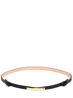 DSquared 1090 10mm Embossed Leather Belt With Bow